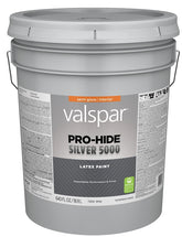 Valspar Pro-Hide Silver 5000 7300 028.0073000.008 Latex Paint, Water Base, Semi-Gloss Sheen, White Base, 5 gal